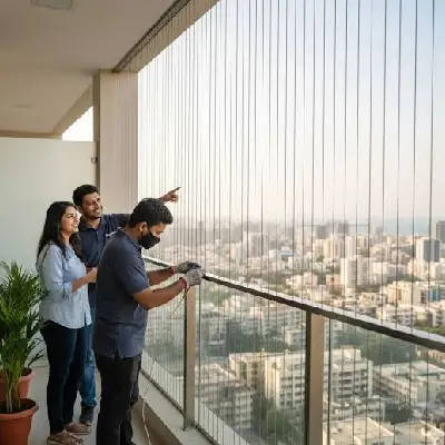 Terrace mosquito net enclosure